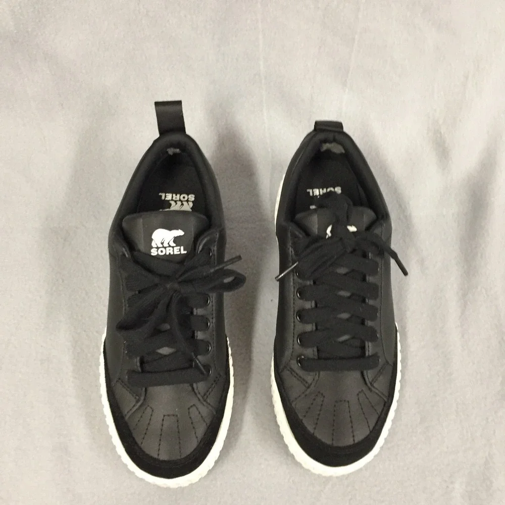 Sorel Out N About III Low Waterproof‎ Sneakers Black Sea Salt NL5139-010 USA 8